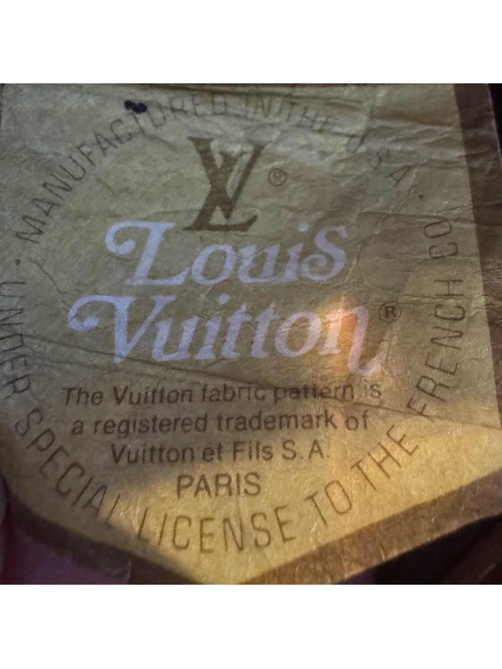 Vintage French Company Louis Vuitton Monogram Bag in Brown and Tan Leathe - Picture 11 of 11